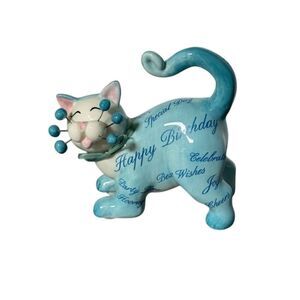 2005 Lacombe Whimsiclay Birthday "Whisker Wishes" Willitts Design #86229